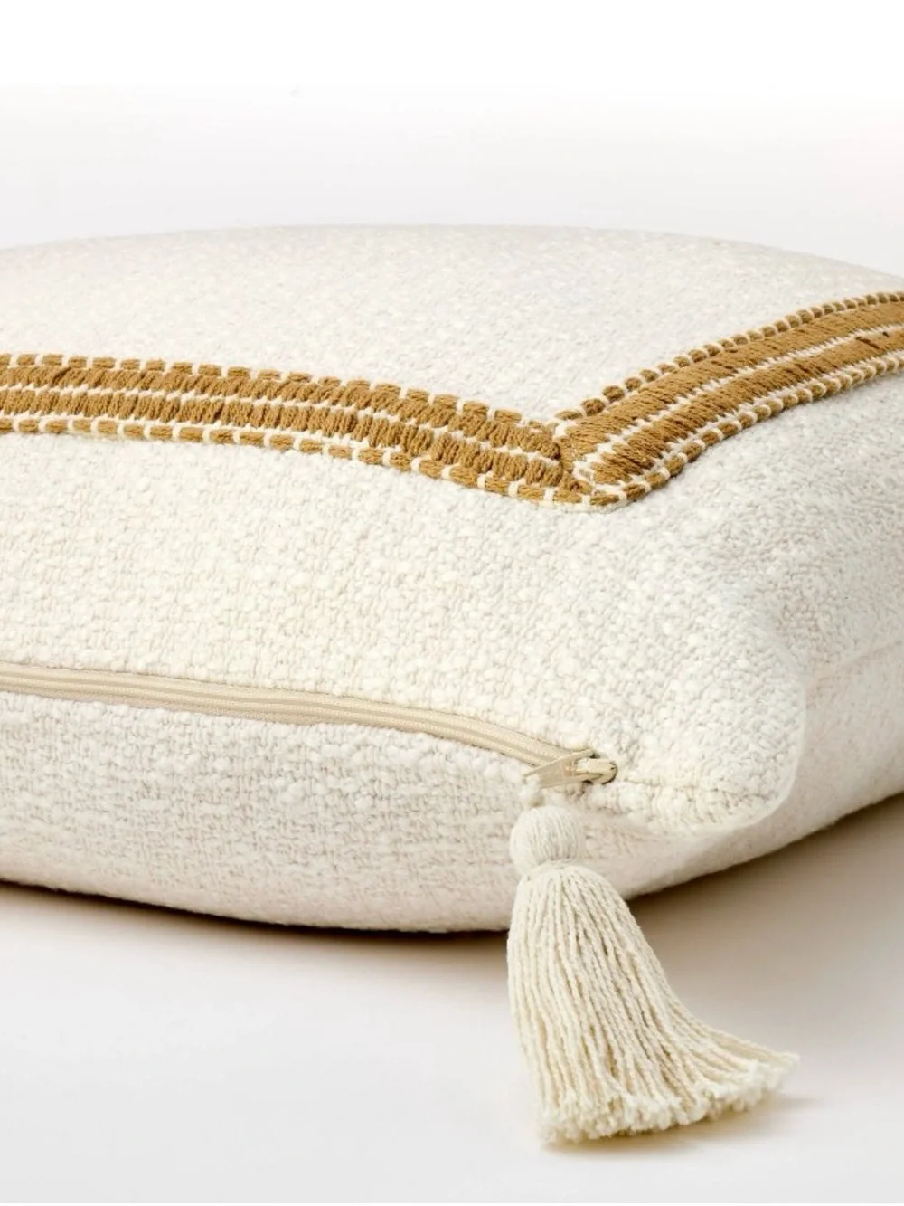 Threshold Designed with Studio McGee Embroidered Frame Square Throw Pillow NWT